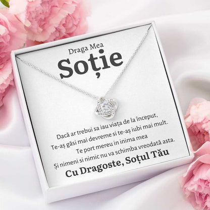 Cadou Sotie - Colier Love Knot Vreodata