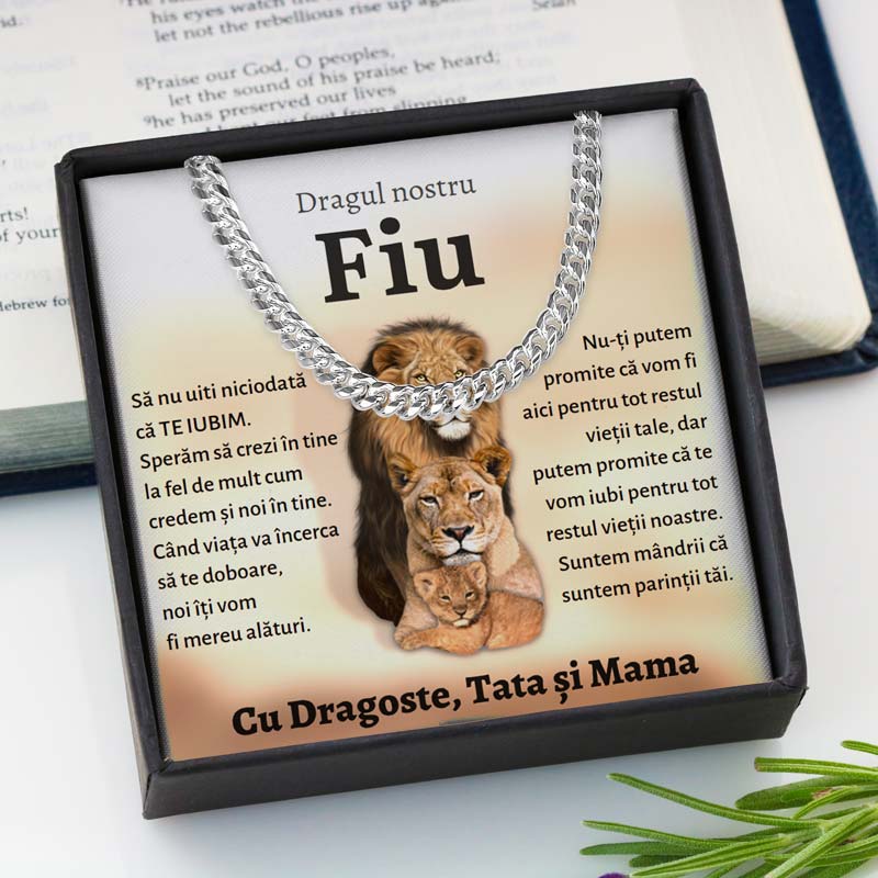 Cadou Fiu - Colier Eternal Link Lei Parinti