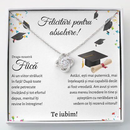 Cadou Absolvire Fiica - Colier Love Knot