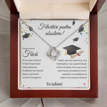 Cadou Absolvire Fiica Lux - Colier Love Knot