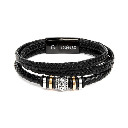 Cadou CMB Sot - Bratara Piele BLK