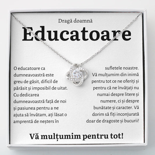 Cadou Educatoare - Colier Love Knot