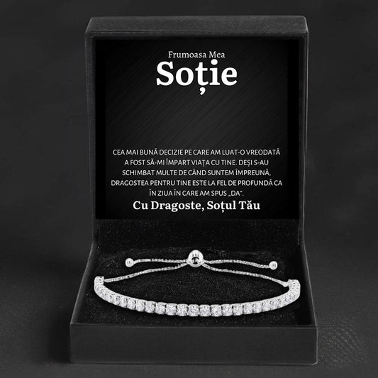 Cadou Sotie - Bratara Tennis Decizie