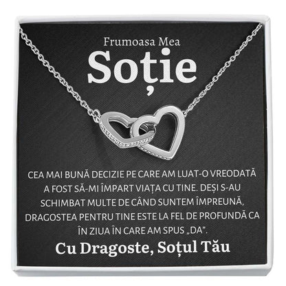 Cadou Sotie - Colier Inimi DECIZIE