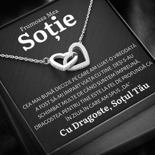 Cadou Sotie - Colier Inimi DECIZIE