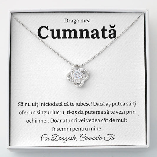 Cadou Cumnata - Colier Love Knot