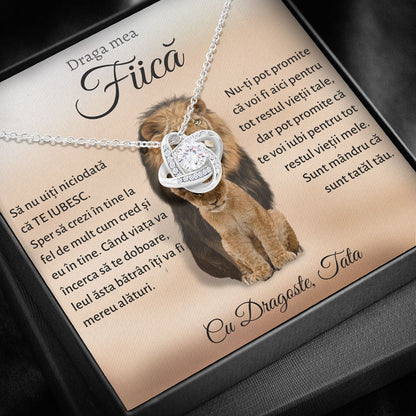 Cadou Fiica - Colier Love Knot Lei Tata