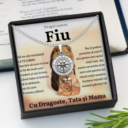 Cadou Fiu - Colier Busola Parinti Lei