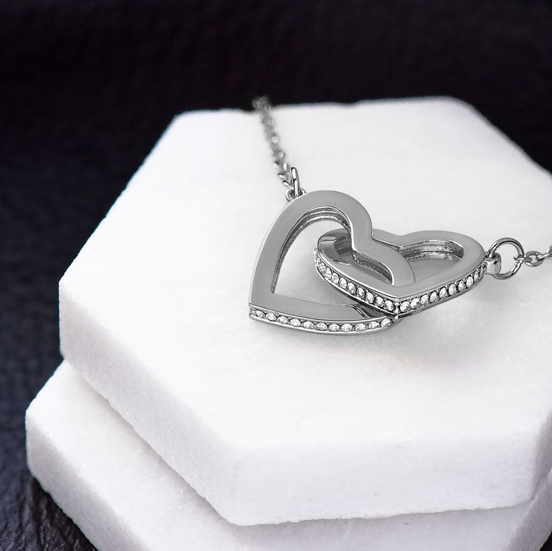 Cadou Fiica - Colier Inimi Tata BLK