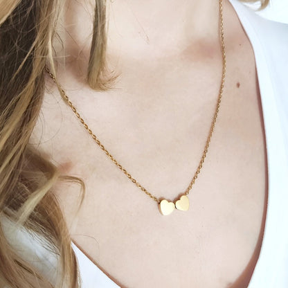 Cadou Sotie - Colier Gold Hearts Decizie