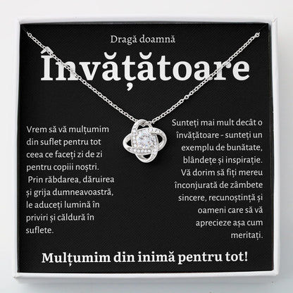 Cadou Invatatoare BLK - Colier Love Knot