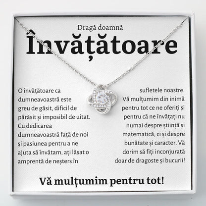 Cadou Invatatoare - Colier Love Knot