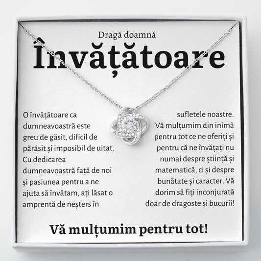 Cadou Invatatoare - Colier Love Knot