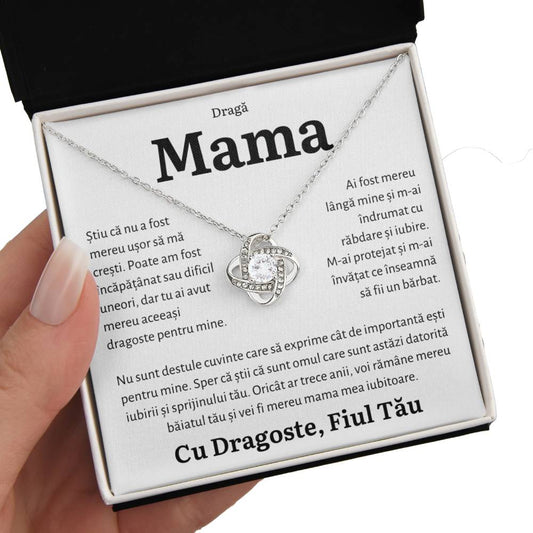 Cadou Mama - Colier Love Knot "Mereu" Fiu