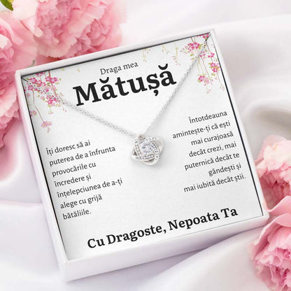 Cadou Matusa - Colier Love Knot Nepoata