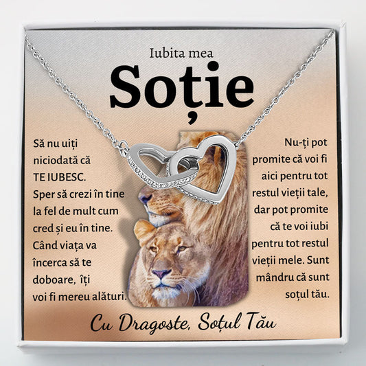 Cadou Sotie - Colier Inimi Lei